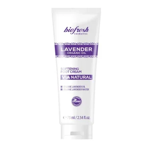 Cremă emolientă pentru picioare LAVENDER ORGANIC OIL, 75 ml