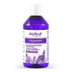 Gel de duș emolient și relaxant LAVENDER ORGANIC OIL, 300 ml