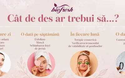 Cât de des ar trebui să… îngrijirea pielii: ghid pentru o rutină perfectă cu produse cosmetice